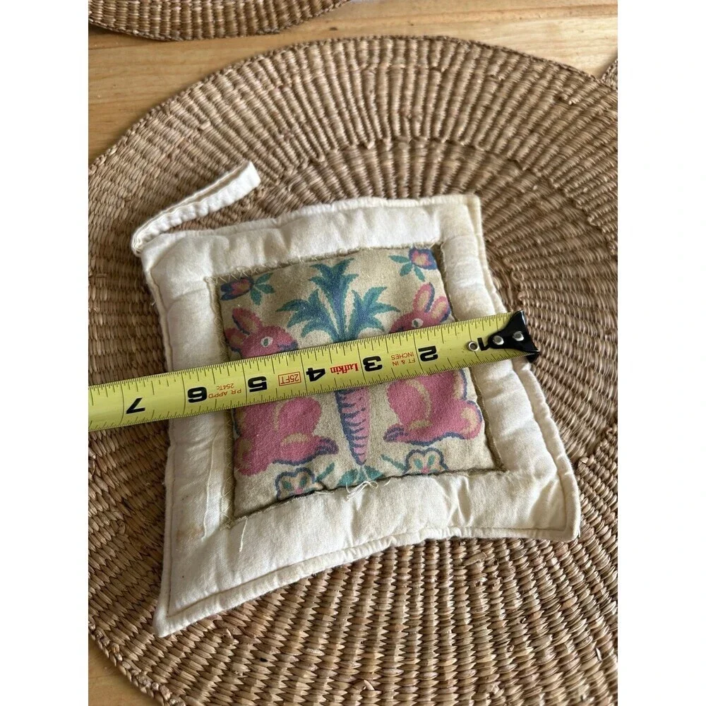 Vintage bunny rabbit decorative fabric